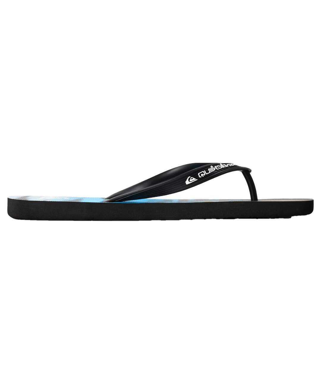 Mens Logo Flip Flops Black Quiksilver-1