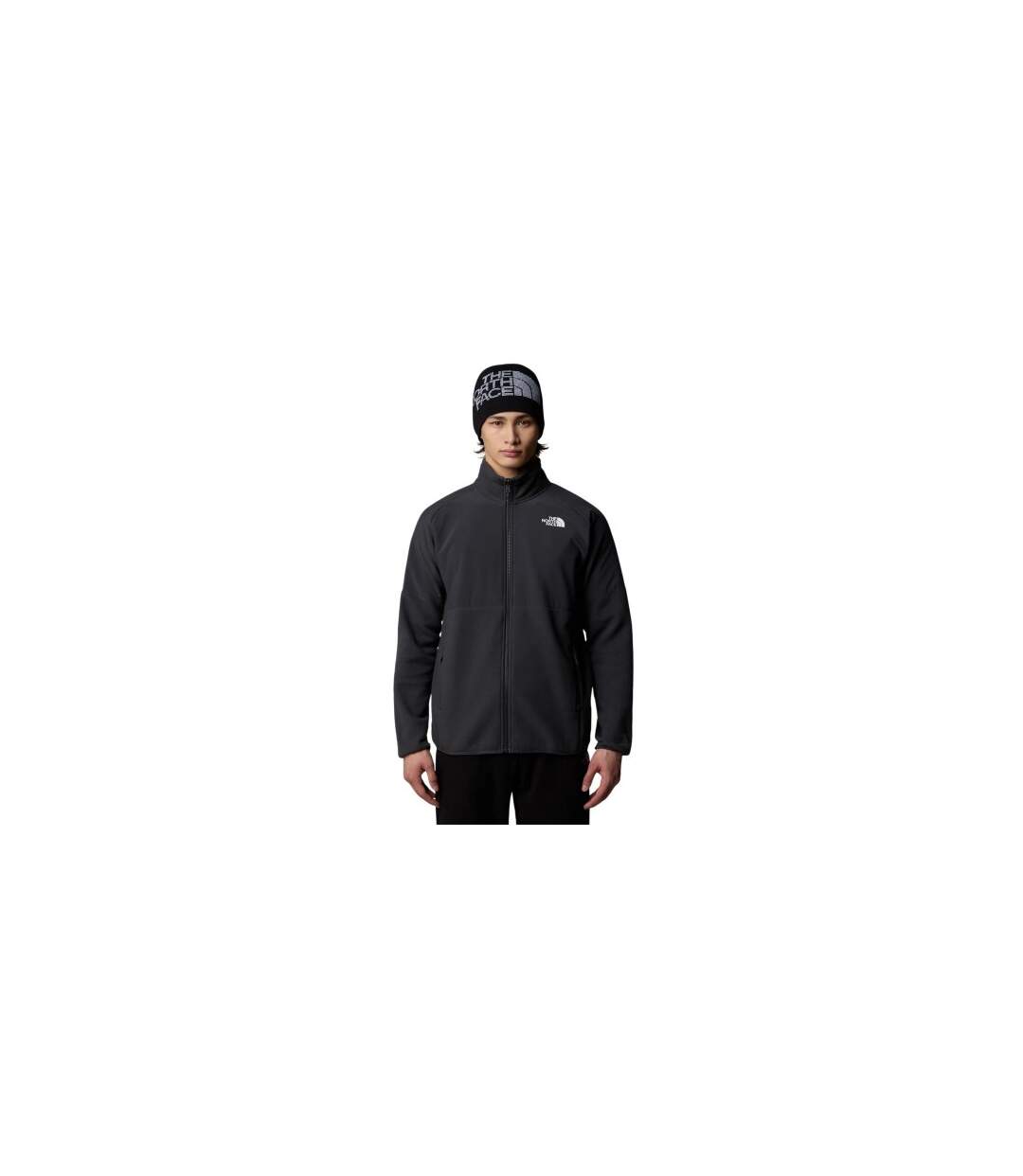 Veste Polaire Manches Raglan Glacier Homme Noir Gris The North Face-1