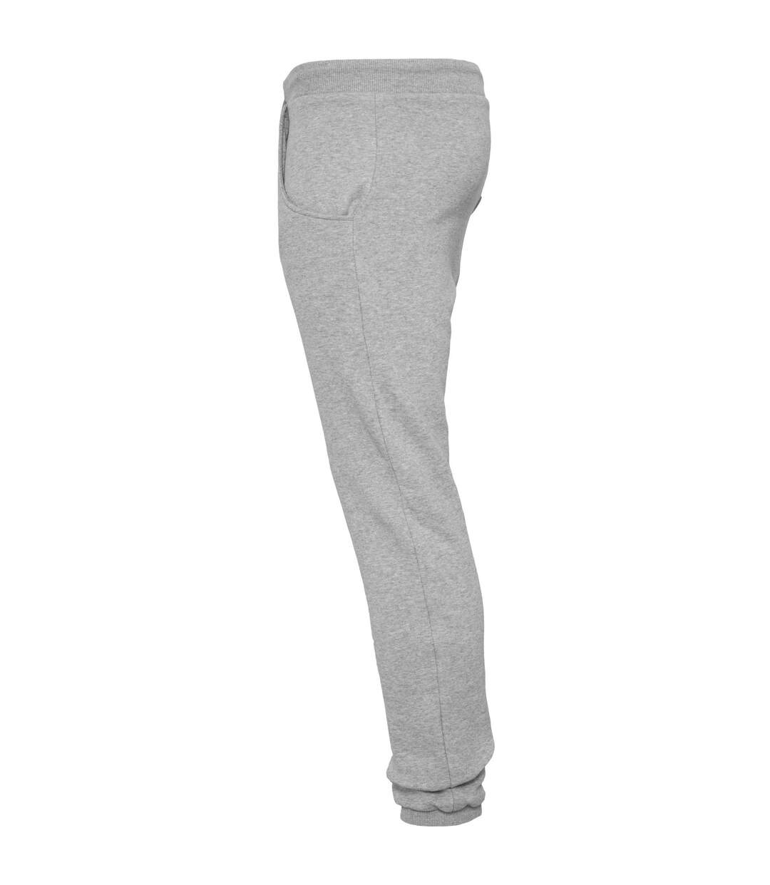 Pantalon De Jogging Heavy Deep Crotch Adulte Gris Chiné Build Your Brand-3