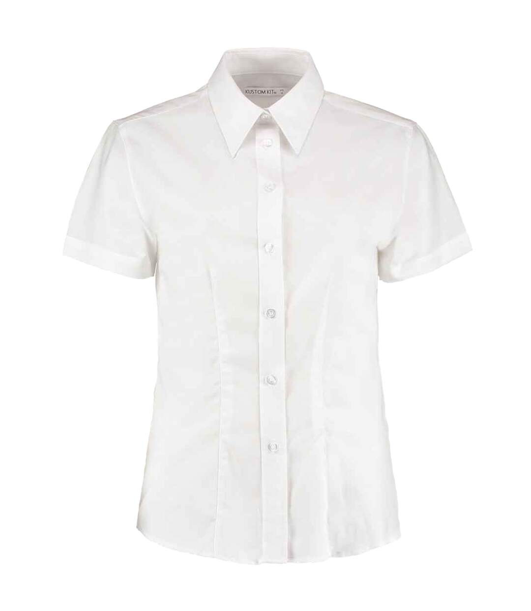 Chemisier Manches Courtes Femme Blanc Kustom Kit-1