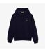 Mens Fleece Pull Over Sport Hoodie Navy Lacoste-2