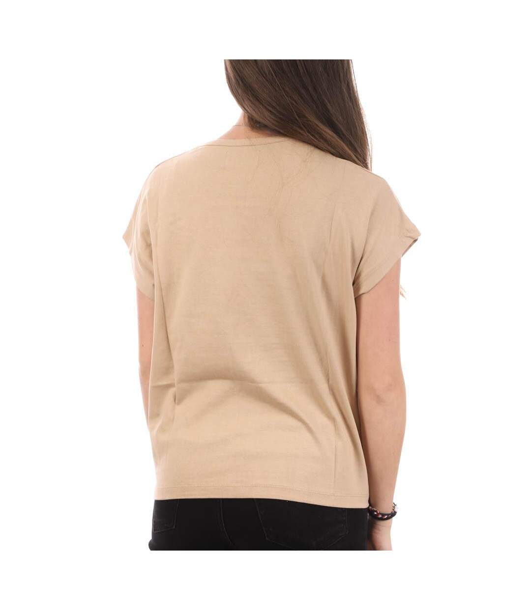 T-shirt Beige Femme Lee Cooper Oumi - XS