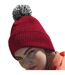 Beechfield Snowstar Recycled Beanie (Classic Red/White) - UTRW8435-2