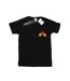 Disney T-shirt boyfriend en coton pour femmes/femmes Mickey Mouse à l'arrière de la poitrine (Noir) - UTBI37328-1