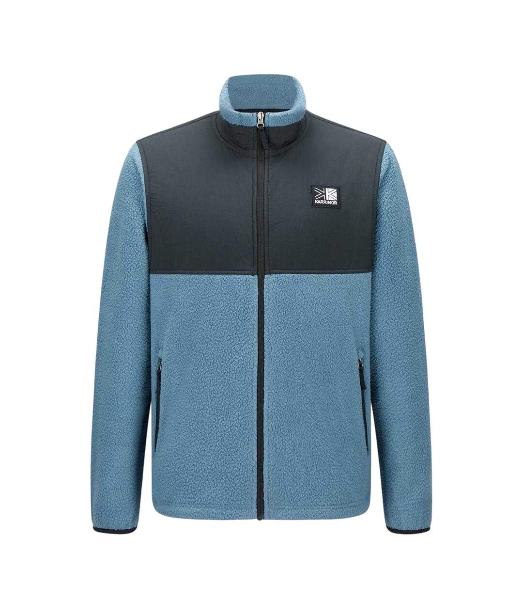Mens Base Camp Fleece Jacket Blue Black Karrimor-1