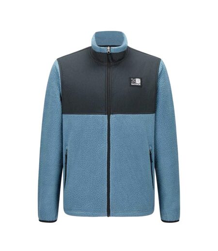Mens Base Camp Fleece Jacket Blue Black Karrimor
