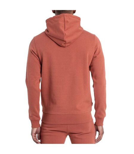 Mens Munich Lettering Print Hoodie Cinnamon Luke