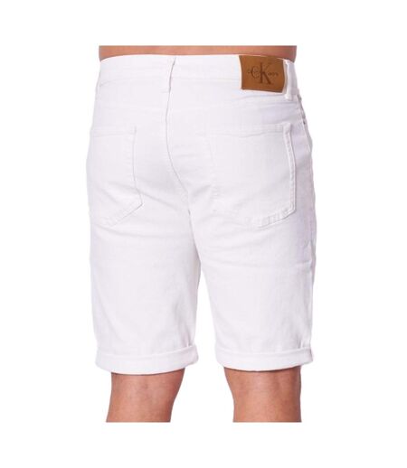 Short jean blanc homme calvin klein jeans slim - 29