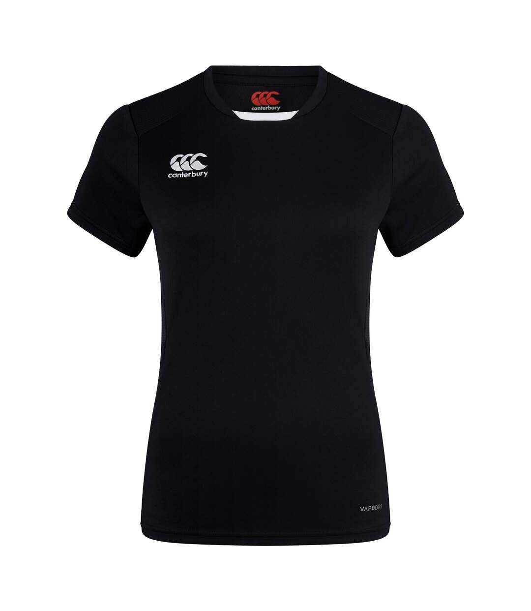 Womens/ladies Club Dry Club T-shirt Black Canterbury-2