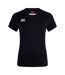 Womens/ladies Club Dry Club T-shirt Black Canterbury-2