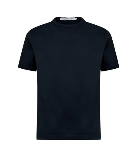T-shirt Motif/style Badge Homme Bleu Nuit Calvin Klein