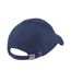 Casquette Unisexe À Profil Bas En Coton Brossé Lourd Pour Adultes Bleu Marine Beechfield-2