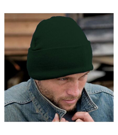 Result Wooly Heavyweight Knit Thermal Winter/Ski Hat (Bottle Green)