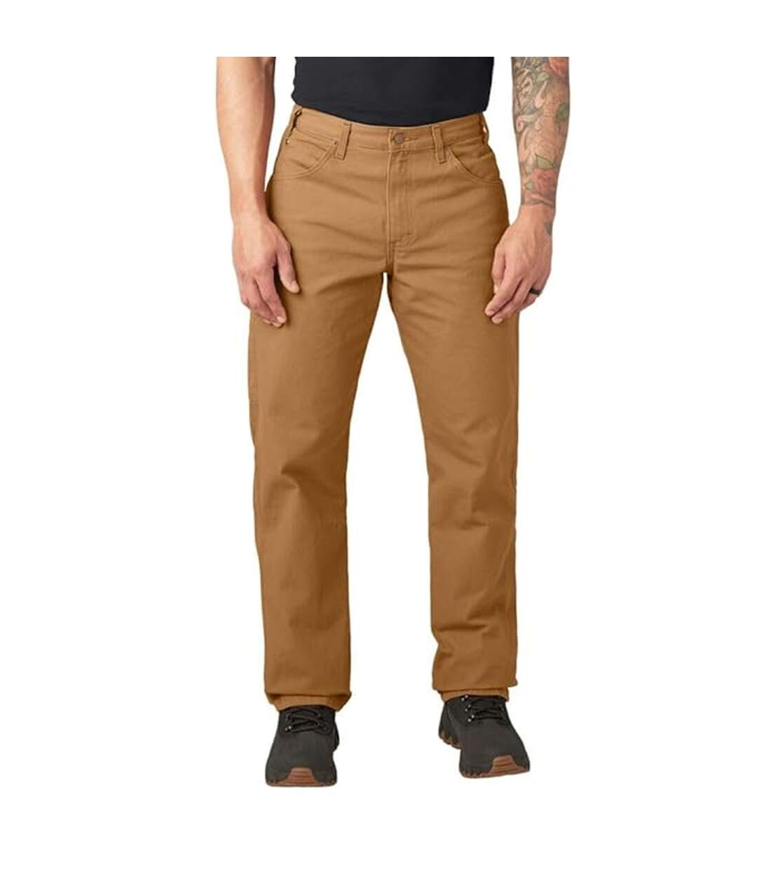 Pantalon Motif/style Charpentier Homme Noir Firetrap-1