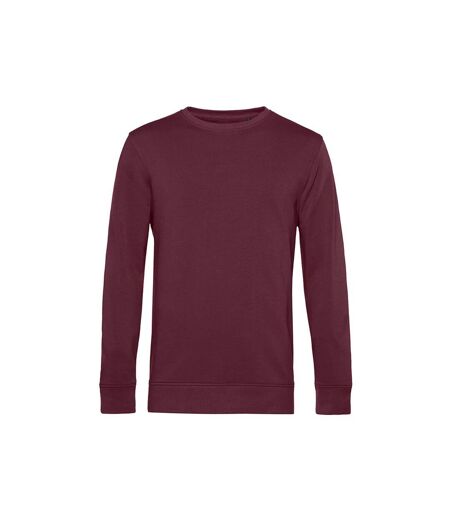 Sweat Organique À Col Ras Du Cou Pour Hommes Bordeaux B&C