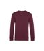 Sweat Organique À Col Ras Du Cou Pour Hommes Bordeaux B&C-2