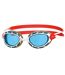 Lunettes De Natation Predator Adulte Blanc Rouge Bleu Zoggs-1
