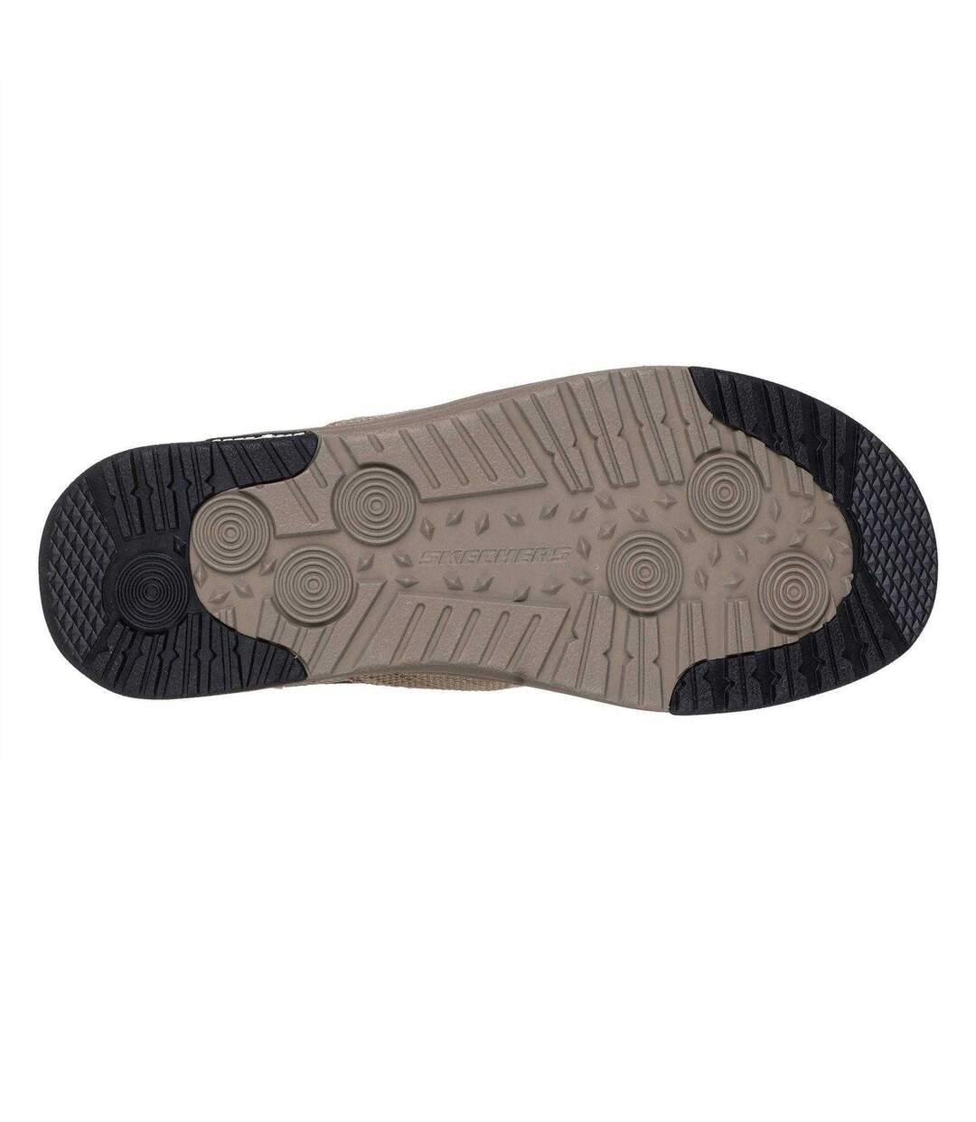 Mens Melson 2 Mesh Casual Shoes Taupe Skechers-4