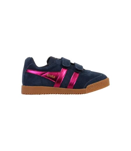 Basket Basse Cuir Enfant Gola Harrier Glitz Strap Trainer