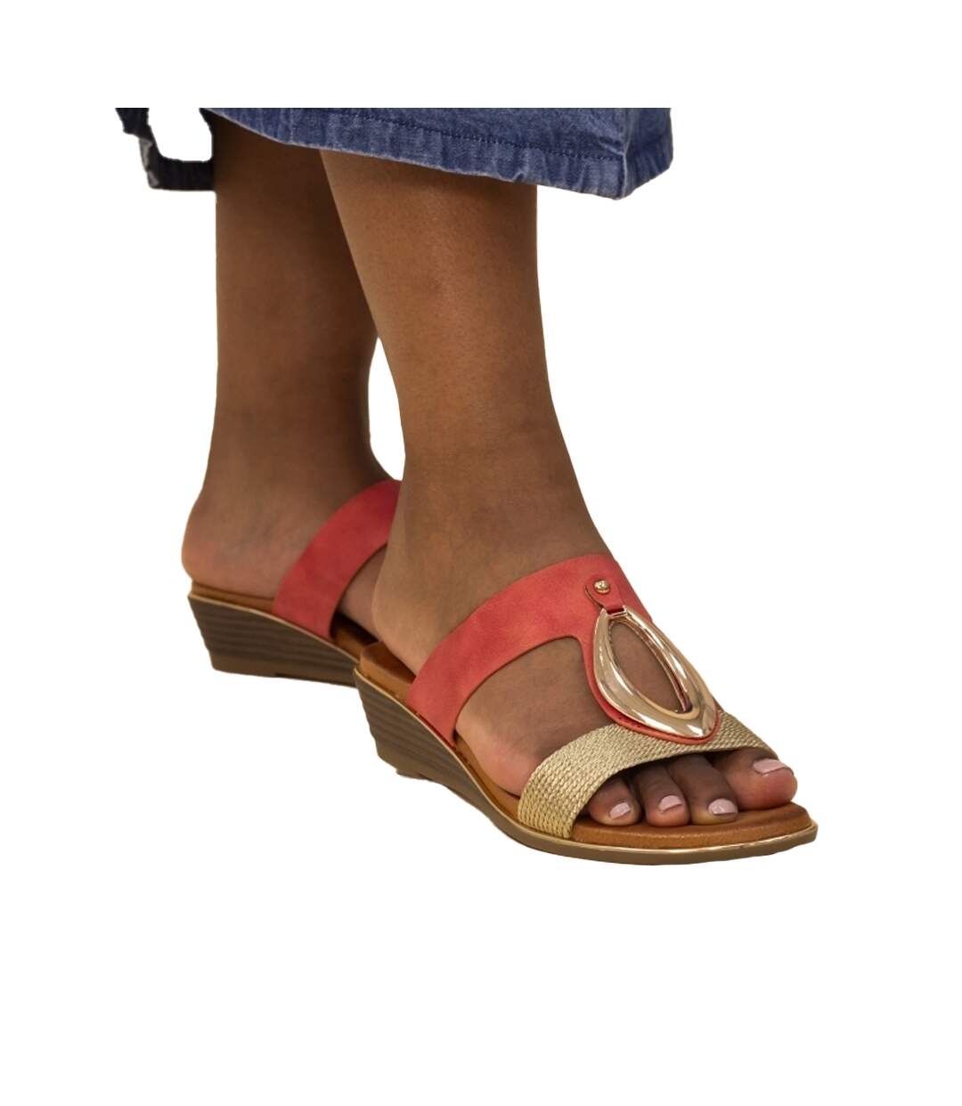 Sandales porto femme corail Lunar-1