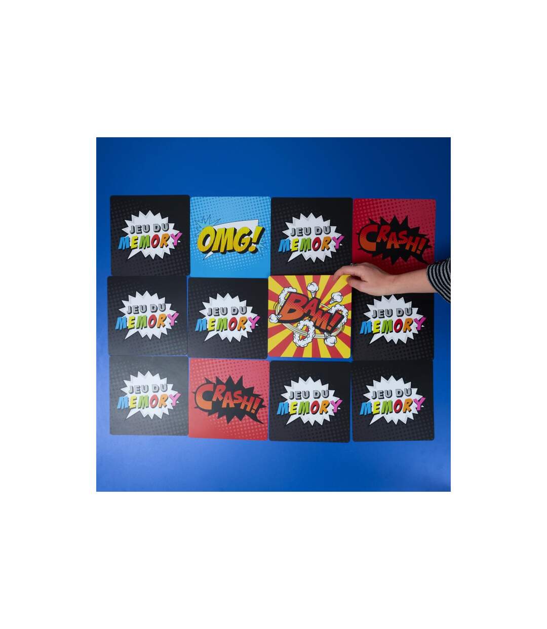 Jeu du Memory Géant 30 Cartes 20cm Multicolore-3