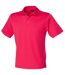 Henbury Mens Coolplus® Pique Polo Shirt (Bright Pink)