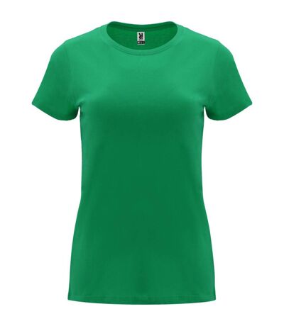 Womens/ladies capri short-sleeved t-shirt kelly green Roly