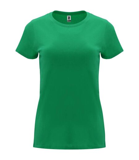 Womens/ladies capri short-sleeved t-shirt kelly green Roly