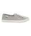 Womens/ladies Chow Chow Flat Trainers Light Grey Rocket Dog-1