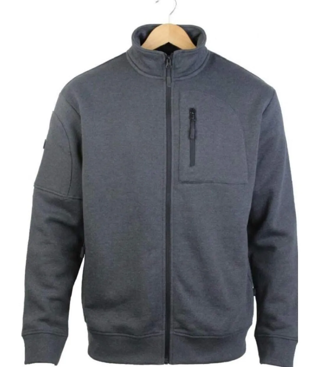 CHALLENGER CAPITAINE3 — Veste sweat zippée gris foncé : le confort pratique au quotidien-5