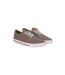 Mens Skywalk Canvas Trainers Grey Crosshatch-1
