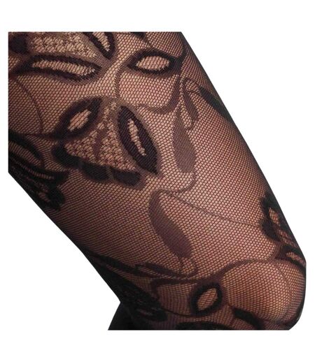 Collant floral velours Style