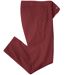 Pantalon Chino Stretch Bordeaux-2