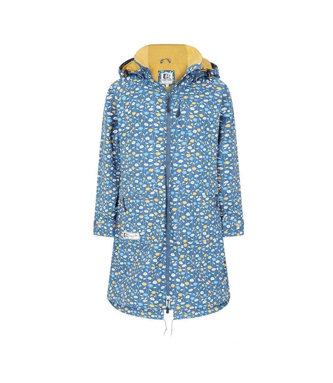 Veste Imperméable Motif/style Marguerite Femme Bleu Sarcelle Lazy Jacks-1