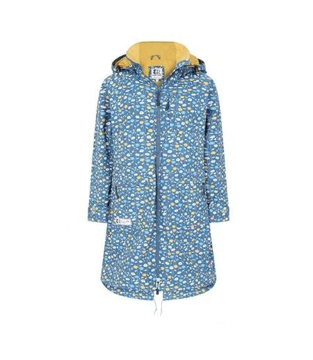 Veste Imperméable Motif/style Marguerite Femme Bleu Sarcelle Lazy Jacks