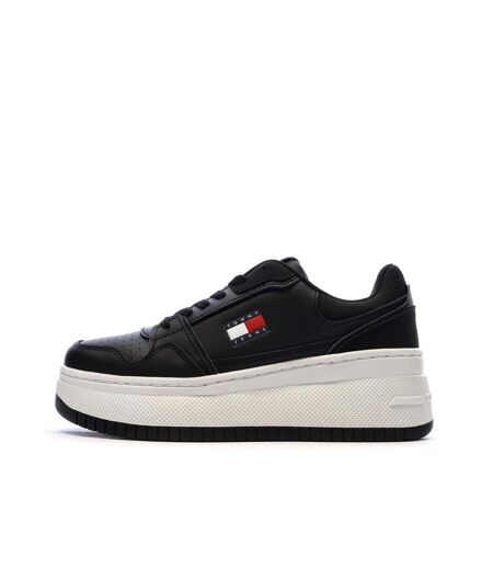 Baskets noir femme tommy hilfiger retro