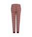 Skinni Fit Womens/Ladies Cuffed Lounge Pants (Red/White) - UTRW7997