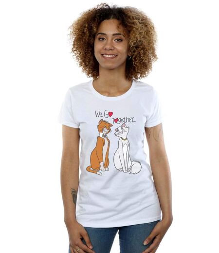 Disney - T-shirt THE ARISTOCATS WE GO TOGETHER - Femme (Blanc) - UTBI16414