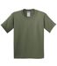 Youth Unisex Heavy Cotton T-shirt Military Green Gildan-1