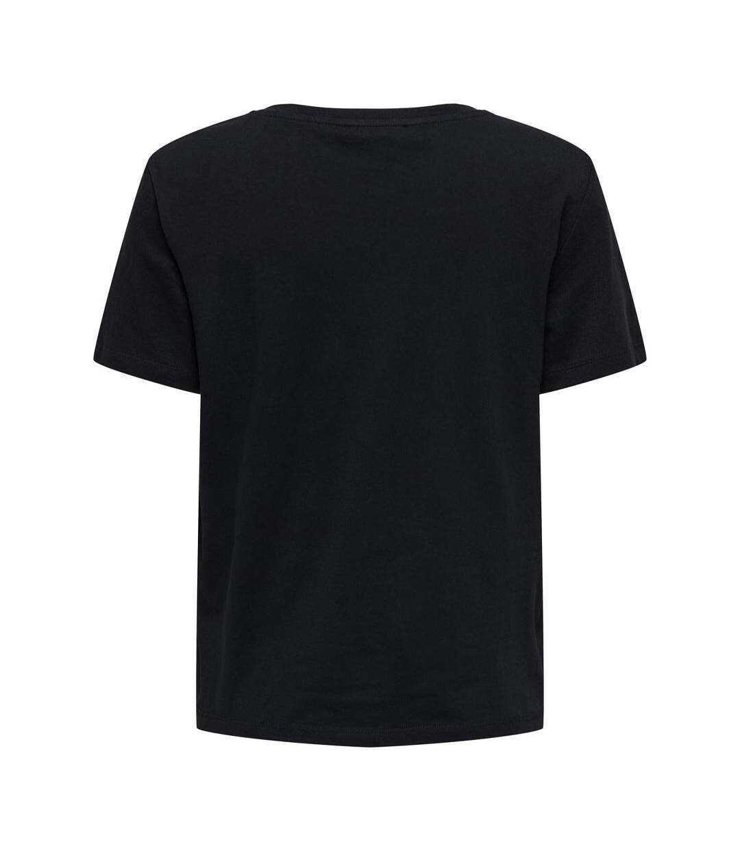T-Shirt noir femme jdy louisa 15349536 - l-2