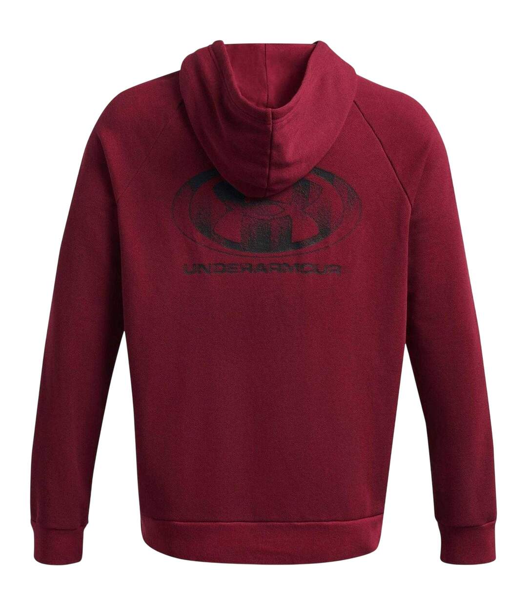 Mens Rival Raglan Drawstring Hoodie Red Under Armour-3