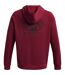 Mens Rival Raglan Drawstring Hoodie Red Under Armour-3