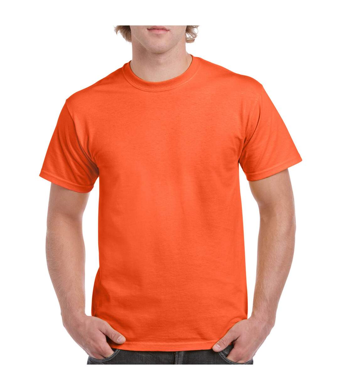T-shirt Adulte Orange Gildan-1