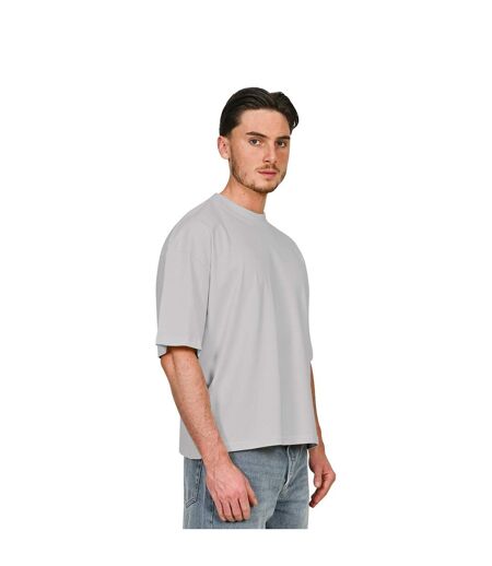 Unisex Adult Combed Ringspun Cotton Boxy Oversized T-shirt Lunar Grey Casual Classics