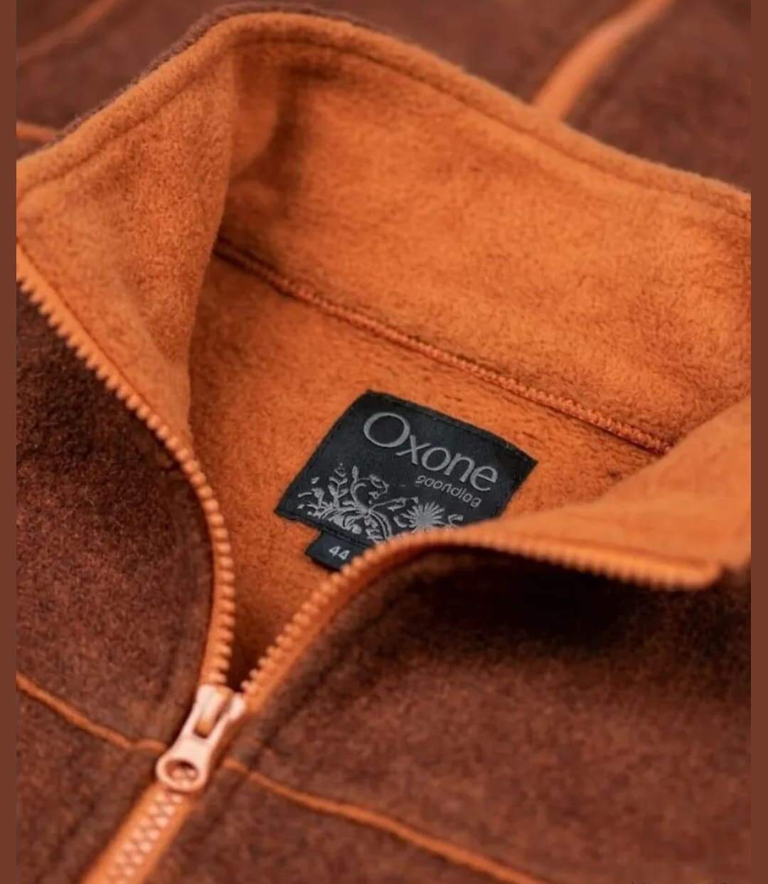Veste Polaire Grandes Tailles AXRIGA2M Marron/Orange (Axone)-4