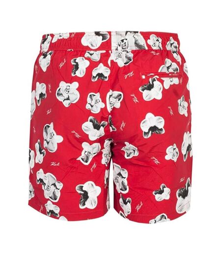 Short De Bain Motif/style Floral Homme Rouge Karl Lagerfeld