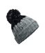 Apres Beanie Light Grey Black Beechfield-1