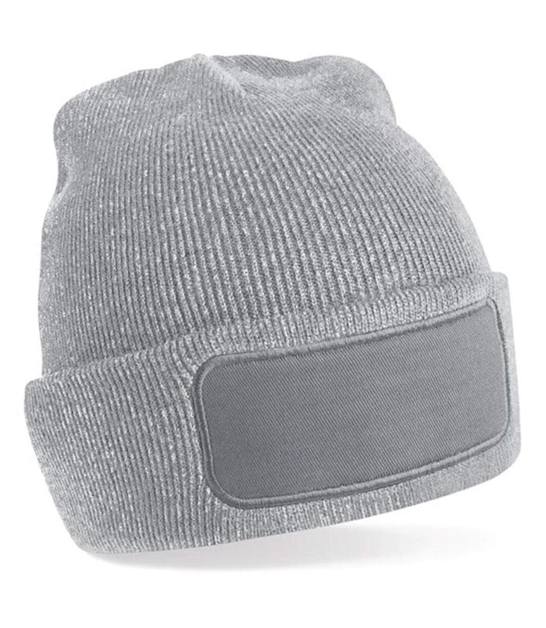 Bonnet avec patch - Adulte - B445 - gris heather-2