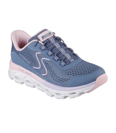 Womens/ladies Glide-step Sole Trainers Slate Pink Skechers