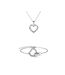 Parure et Coffret Locked Heart Necklace, Cristal d'Autriche-1